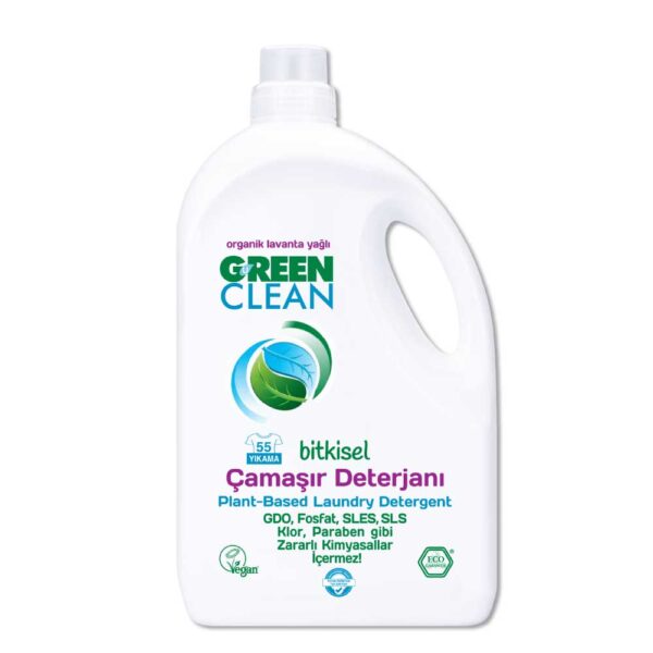 Green Clean Organik Lavanta Yağlı Bitkisel Çamaşır Deterjanı