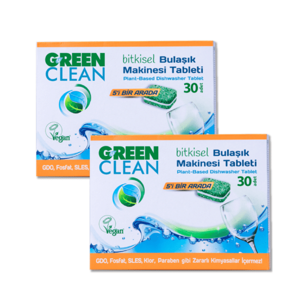 Green Clean Organik Bitkisel Bulaşık Makinesi Tablet