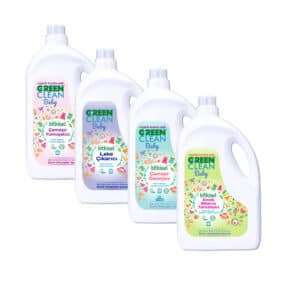 U Green Clean Baby 4'lü Set Çamaşır Deterjanı + Yumuşatıcı + Leke Çıkarıcı + Emzik Biberon Temizlik 2.75 lt
