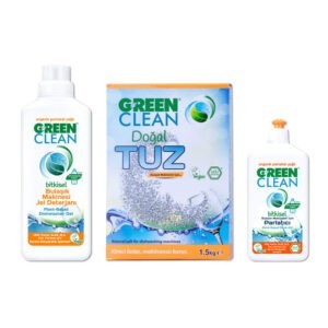 U Green Clean Bitkisel Bulaşık Makinesi Jel Deterjan + Tuz + Parlatıcı